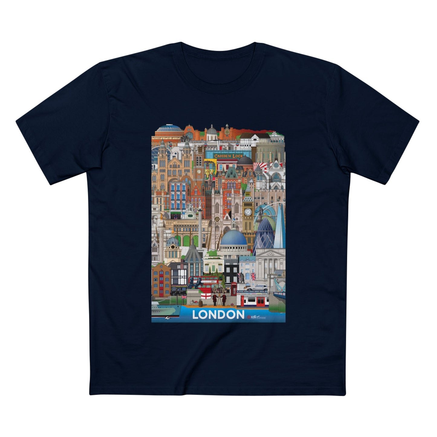 London England Graphic Adult Staple Tee Unisex