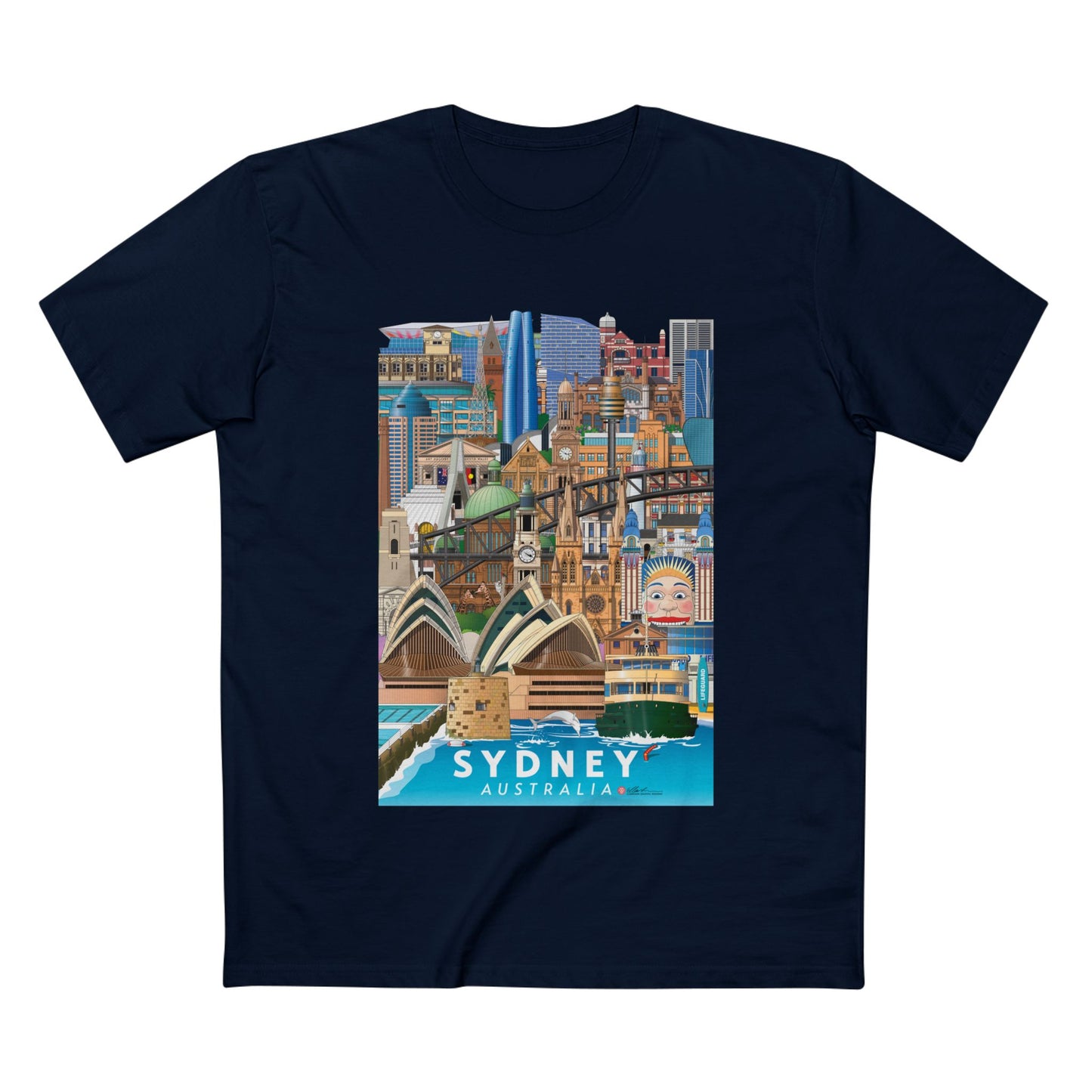 Sydney Australia Graphic Adult Staple Tee Unisex