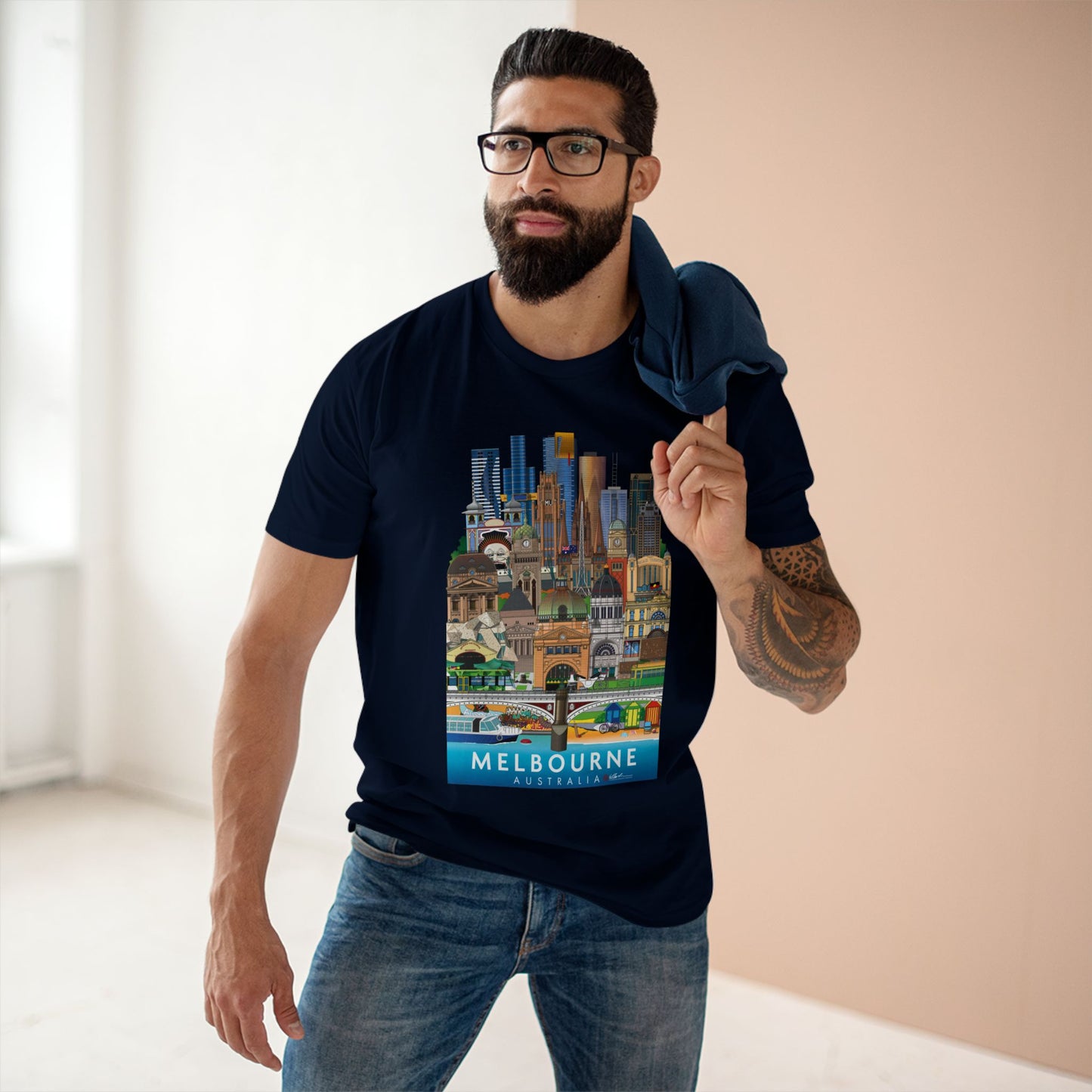 Melbourne Australia Graphic Adult Staple Tee Unisex