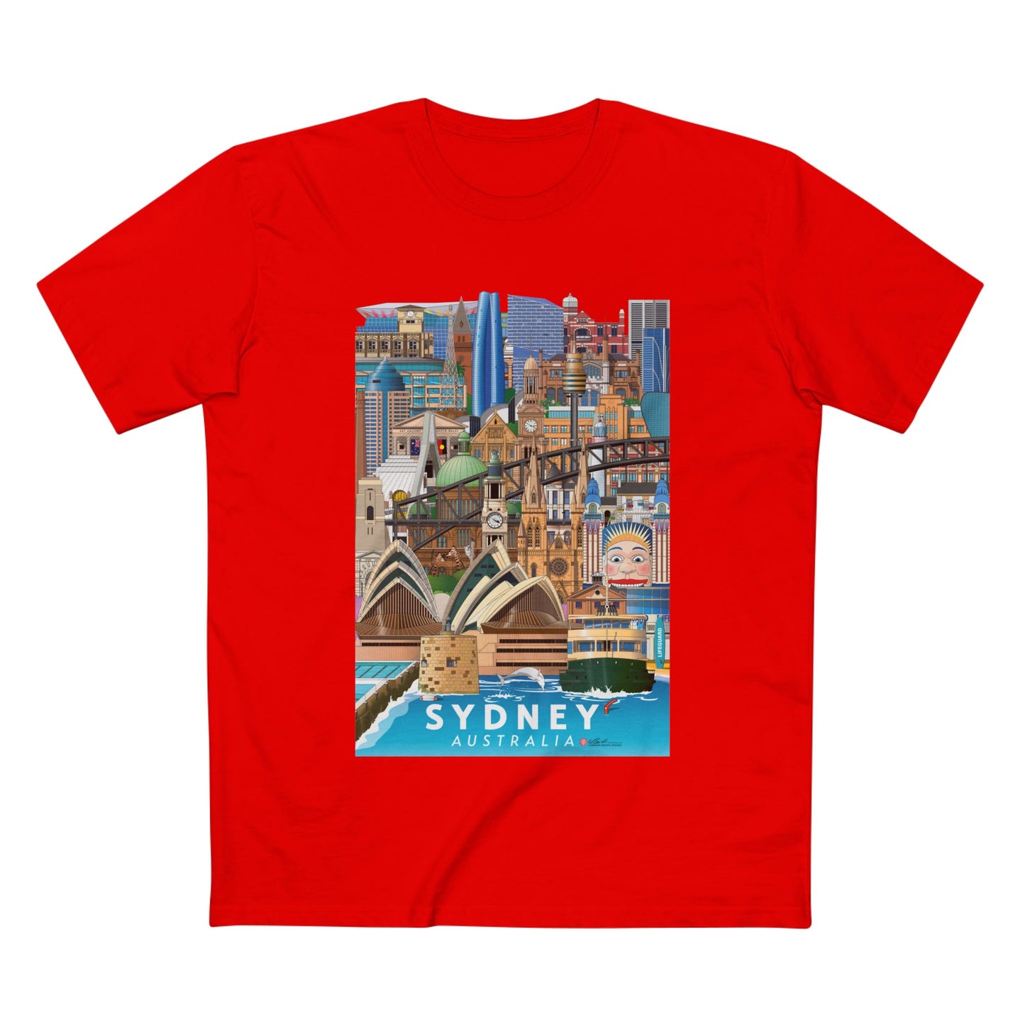 Sydney Australia Graphic Adult Staple Tee Unisex