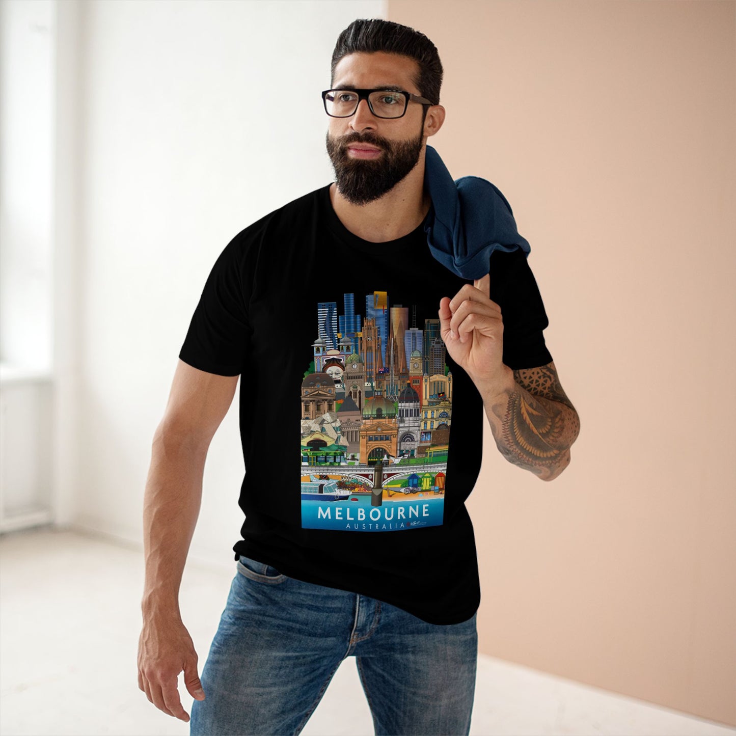 Melbourne Australia Graphic Adult Staple Tee Unisex