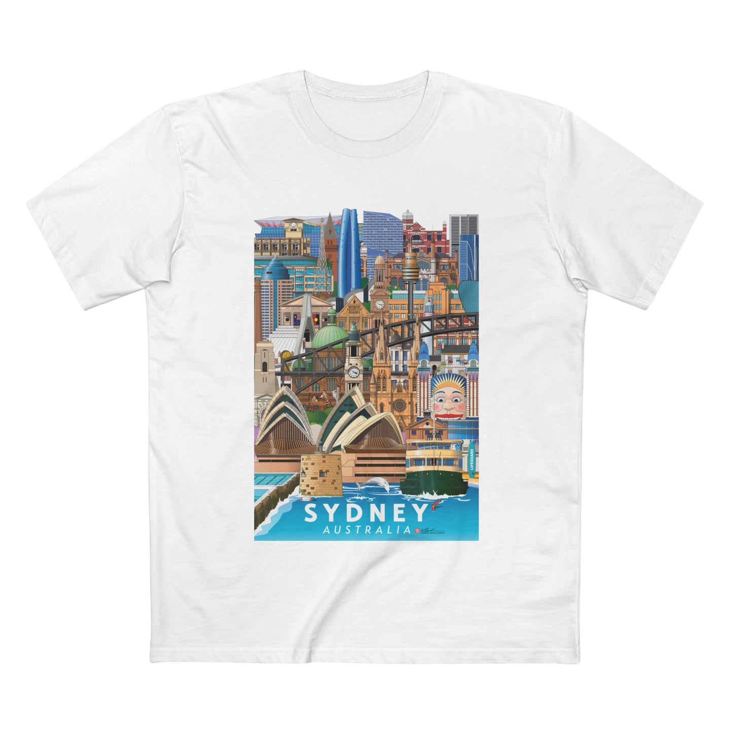 Sydney Australia Graphic Adult Staple Tee Unisex