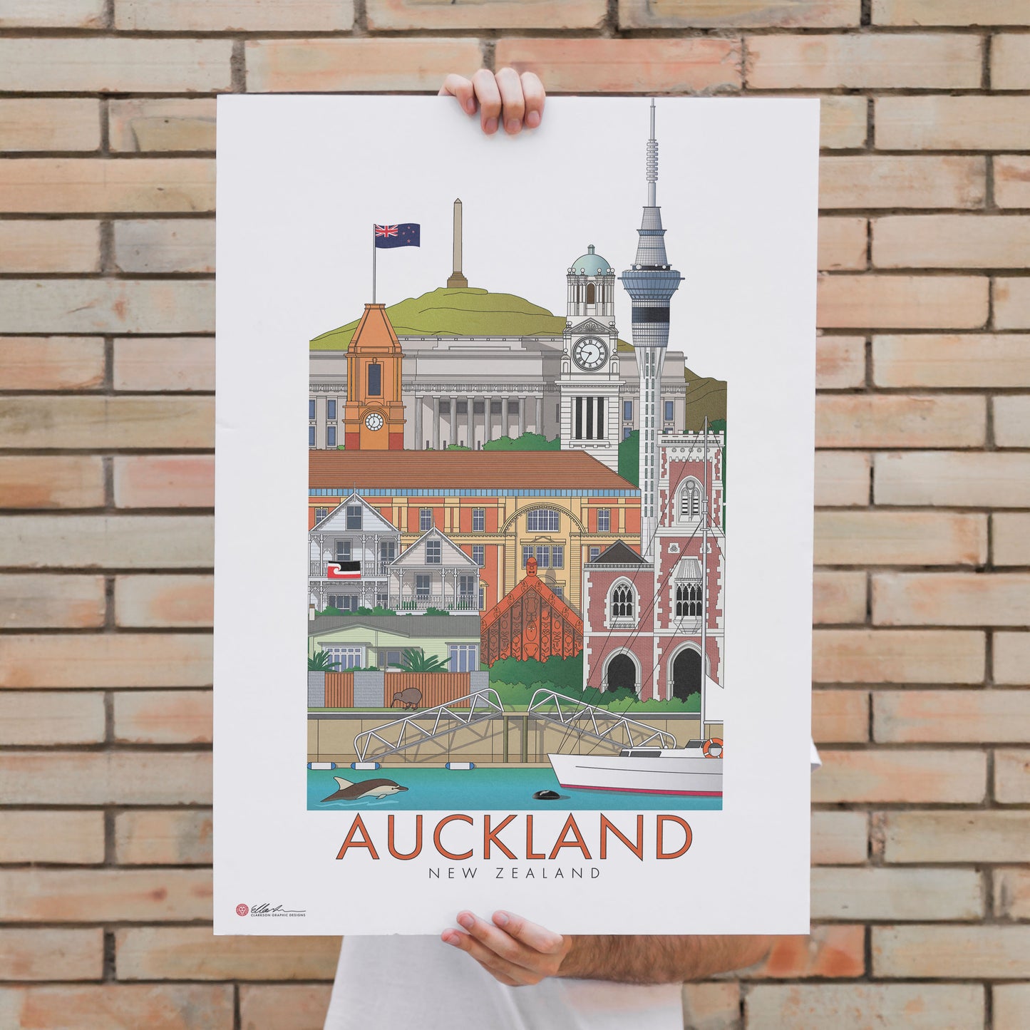 WORLDSCAPE COLLECTIVE Auckland New Zealand artwork unframed print