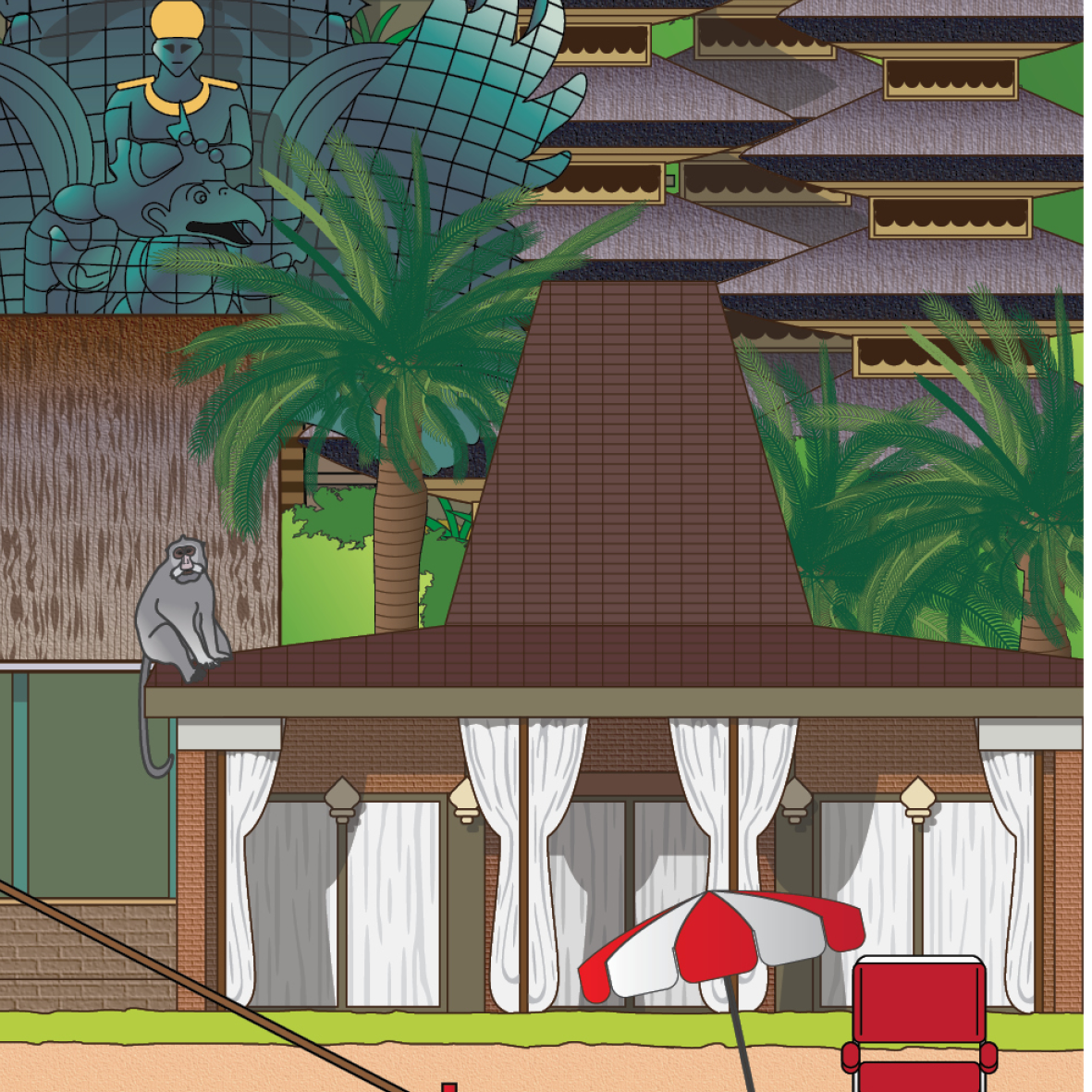 Bali Indonesia souvenir print artwork expanded4