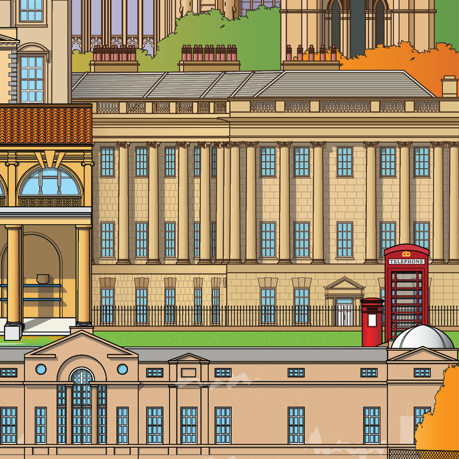 Bath England UK Britain WORLSCAPE COLLECTIVE artwork souvenir print expanded4