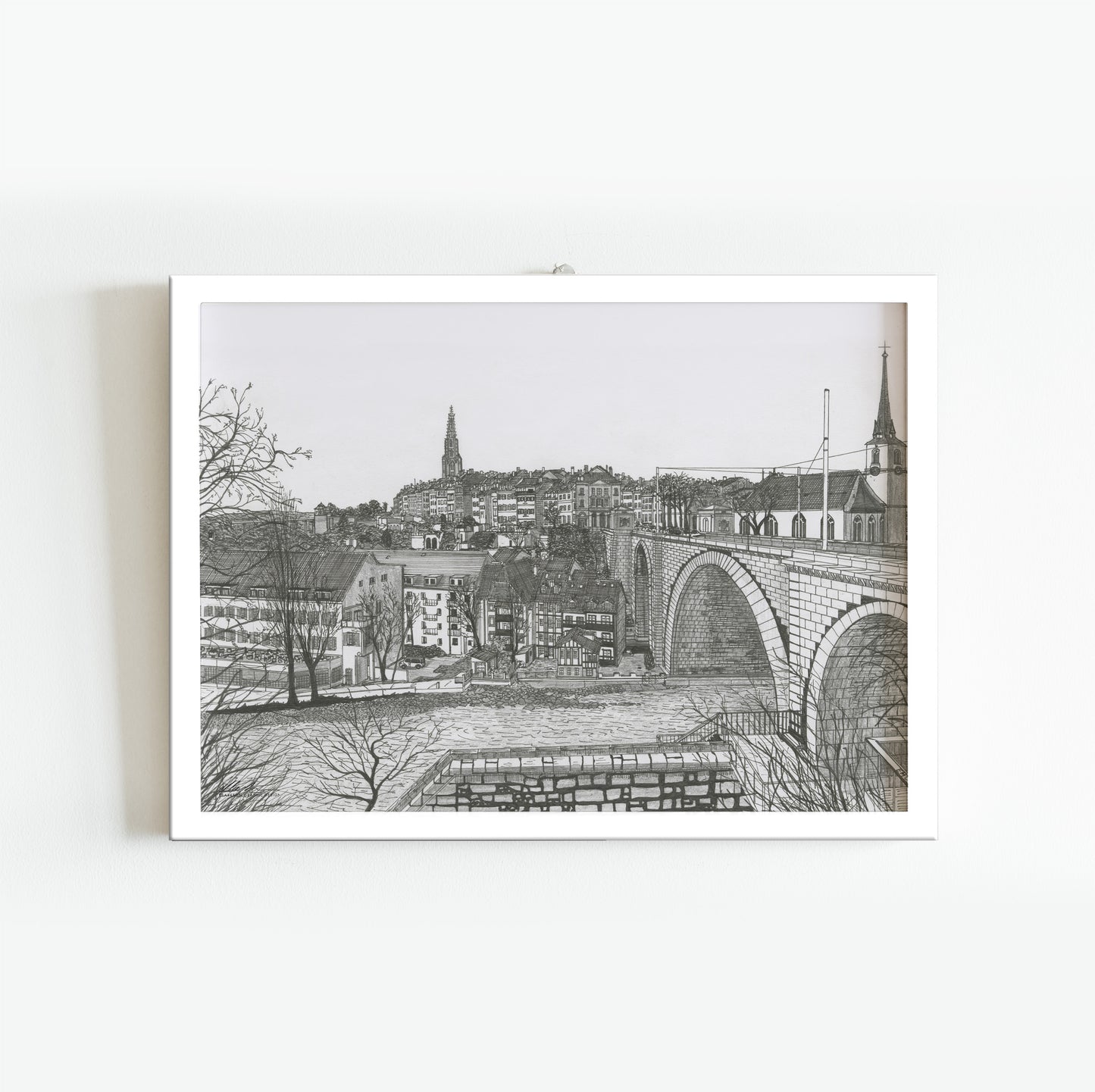 BERN Switzerland White & Black