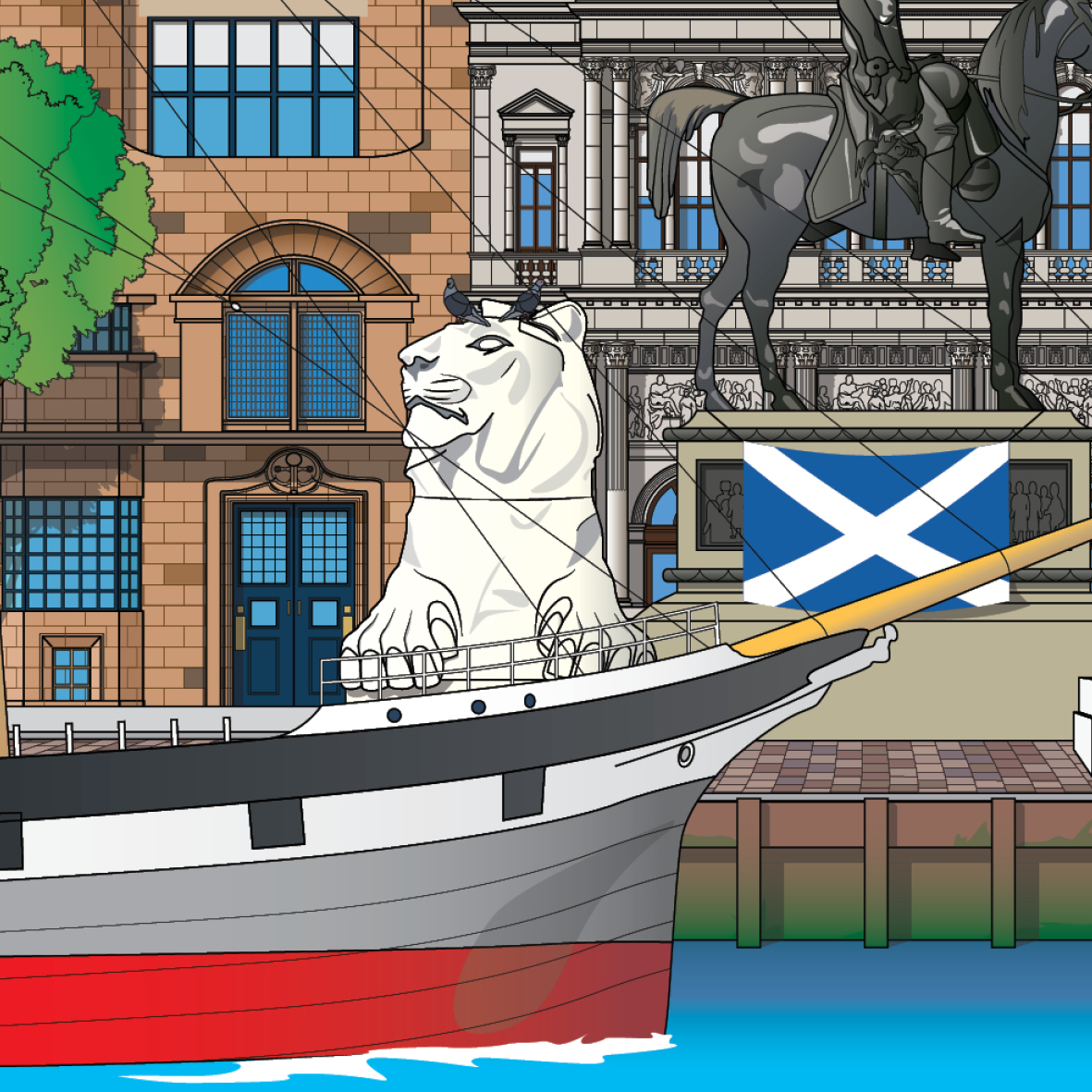 Glasgow illustration close-up view3