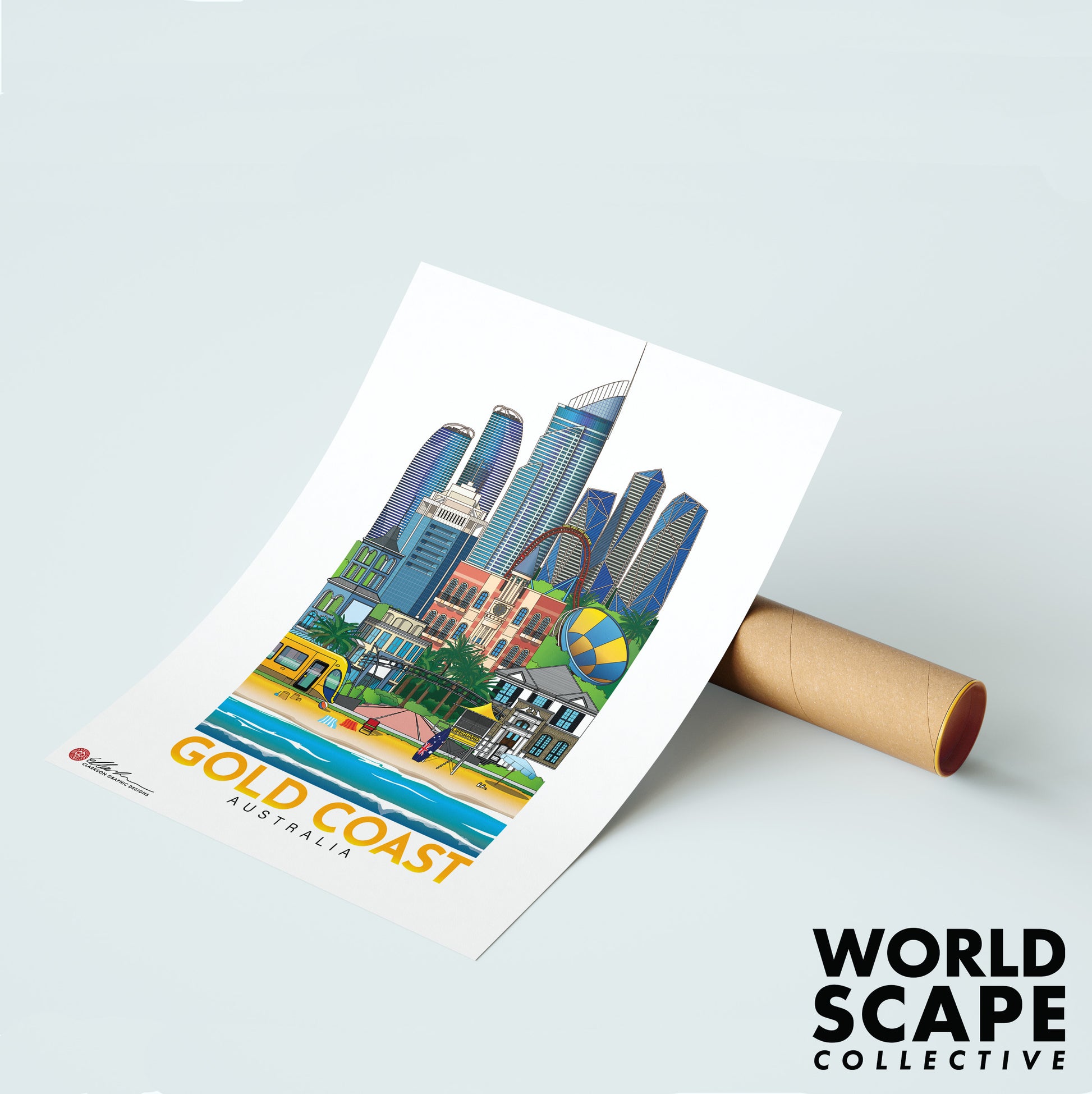 Queensland Australia collection Brisbane Sunshine Coast Gold Coast framed print gold coast unframed print