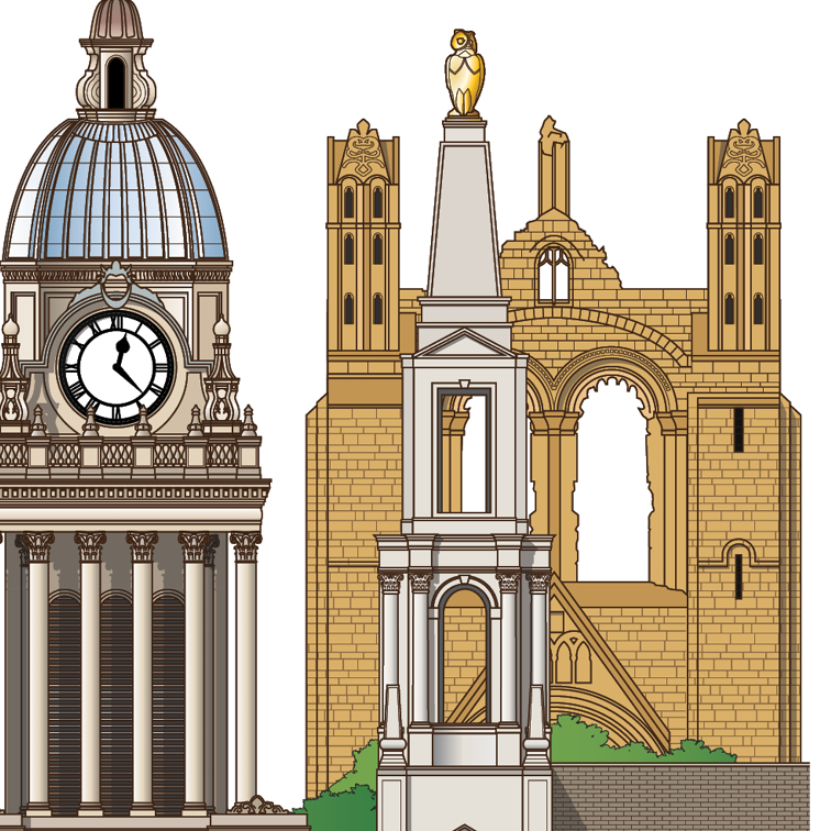 Leeds England worldscape artwork souvenir expanded 2