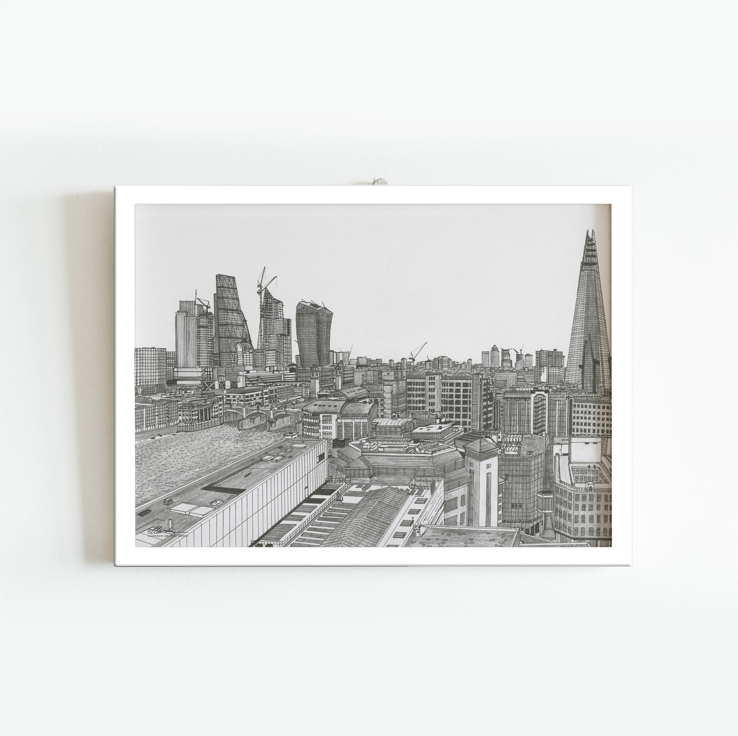 LONDON England White & Black