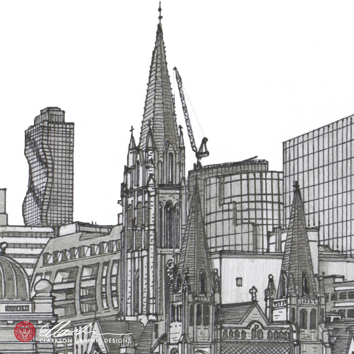 MELBOURNE Australia White & Black