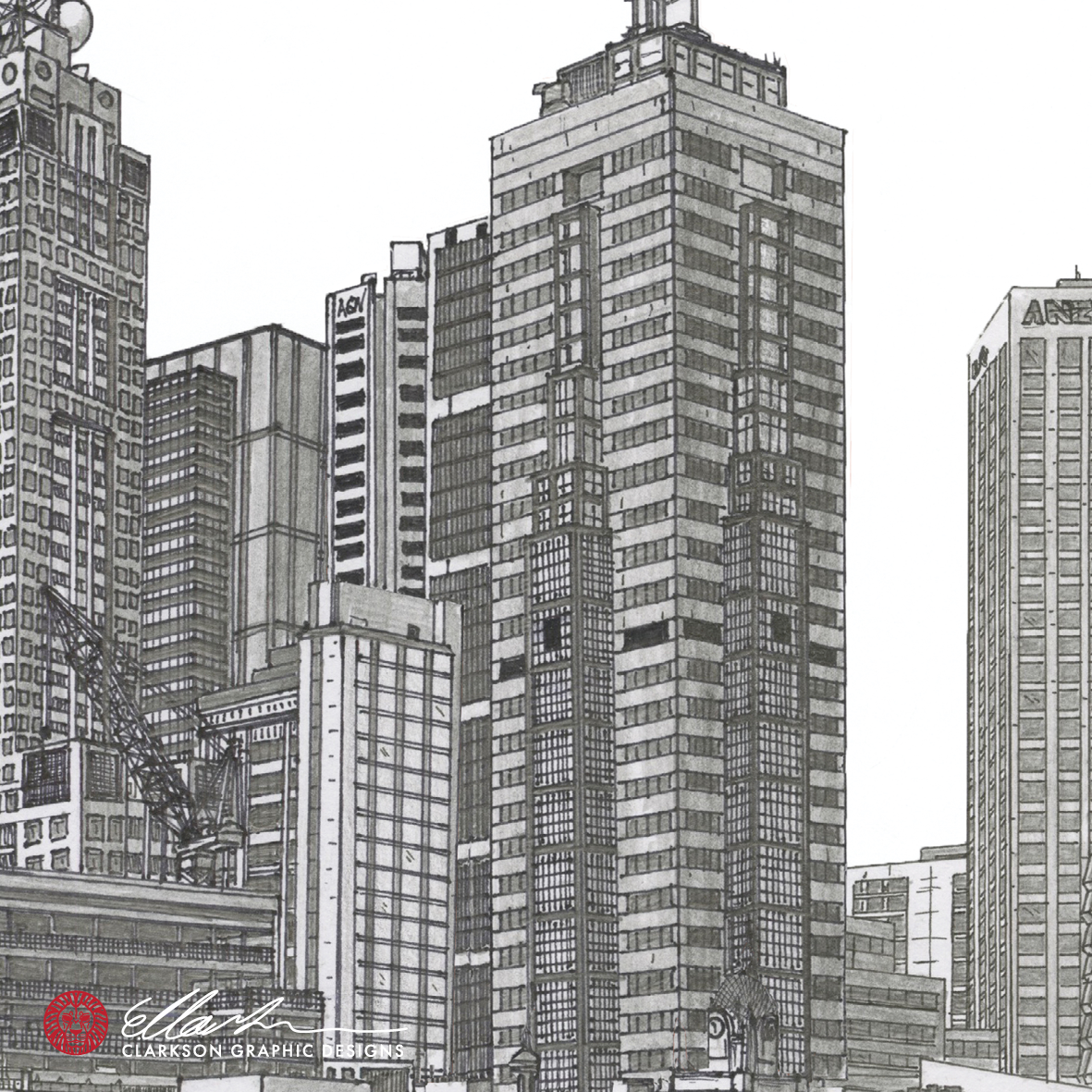 MELBOURNE Australia White & Black