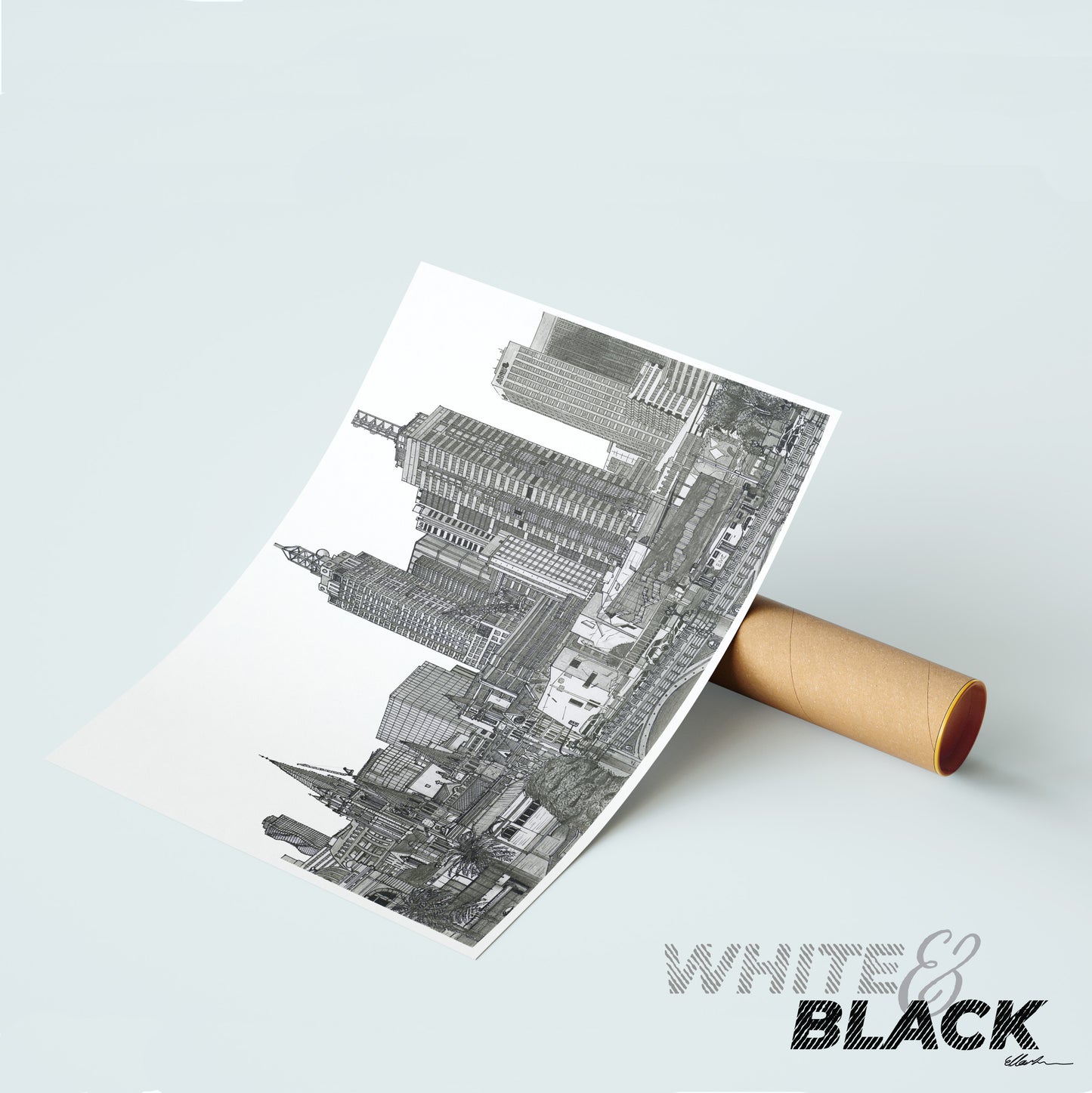 MELBOURNE Australia White & Black