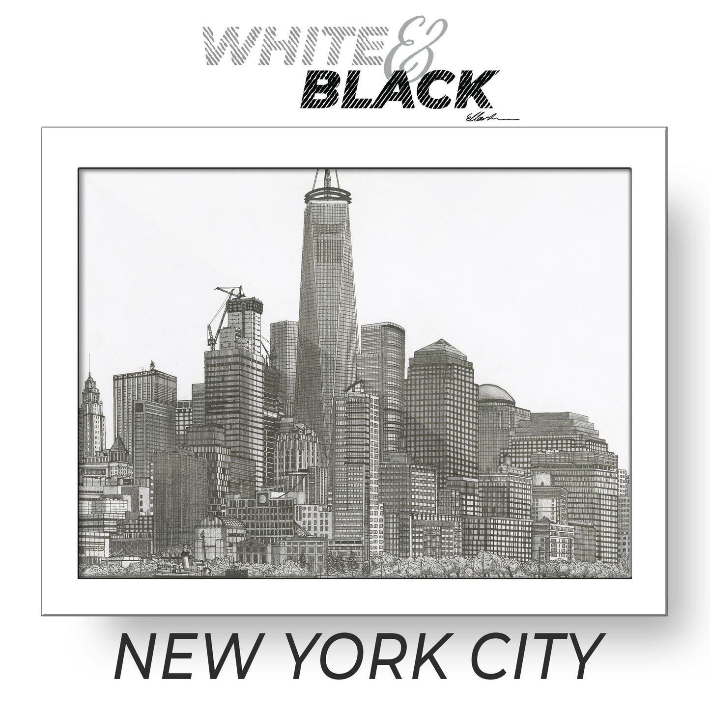 NEW YORK CITY USA White & Black