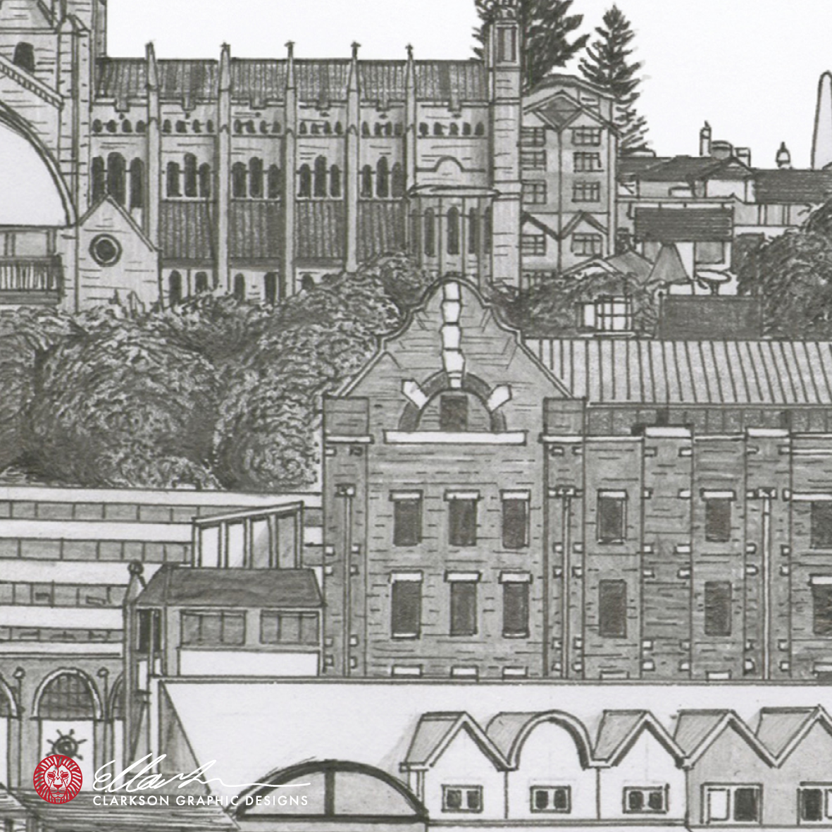 NEWCASTLE Australia White & Black