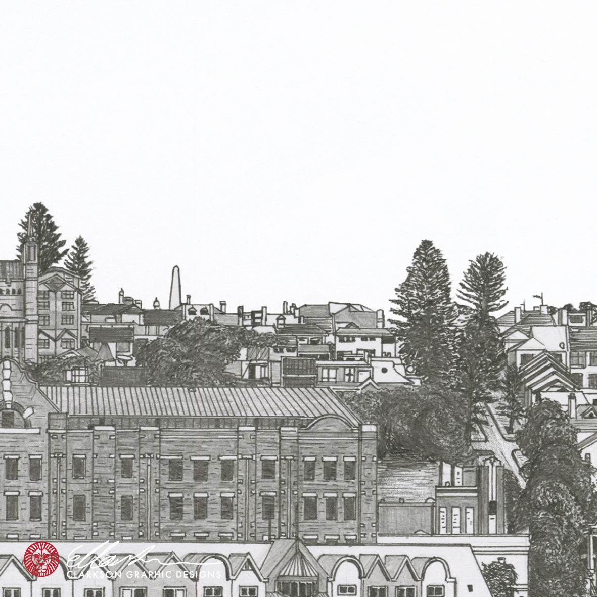 NEWCASTLE Australia White & Black