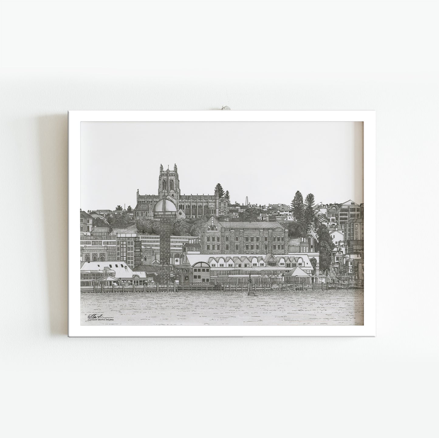 NEWCASTLE Australia White & Black