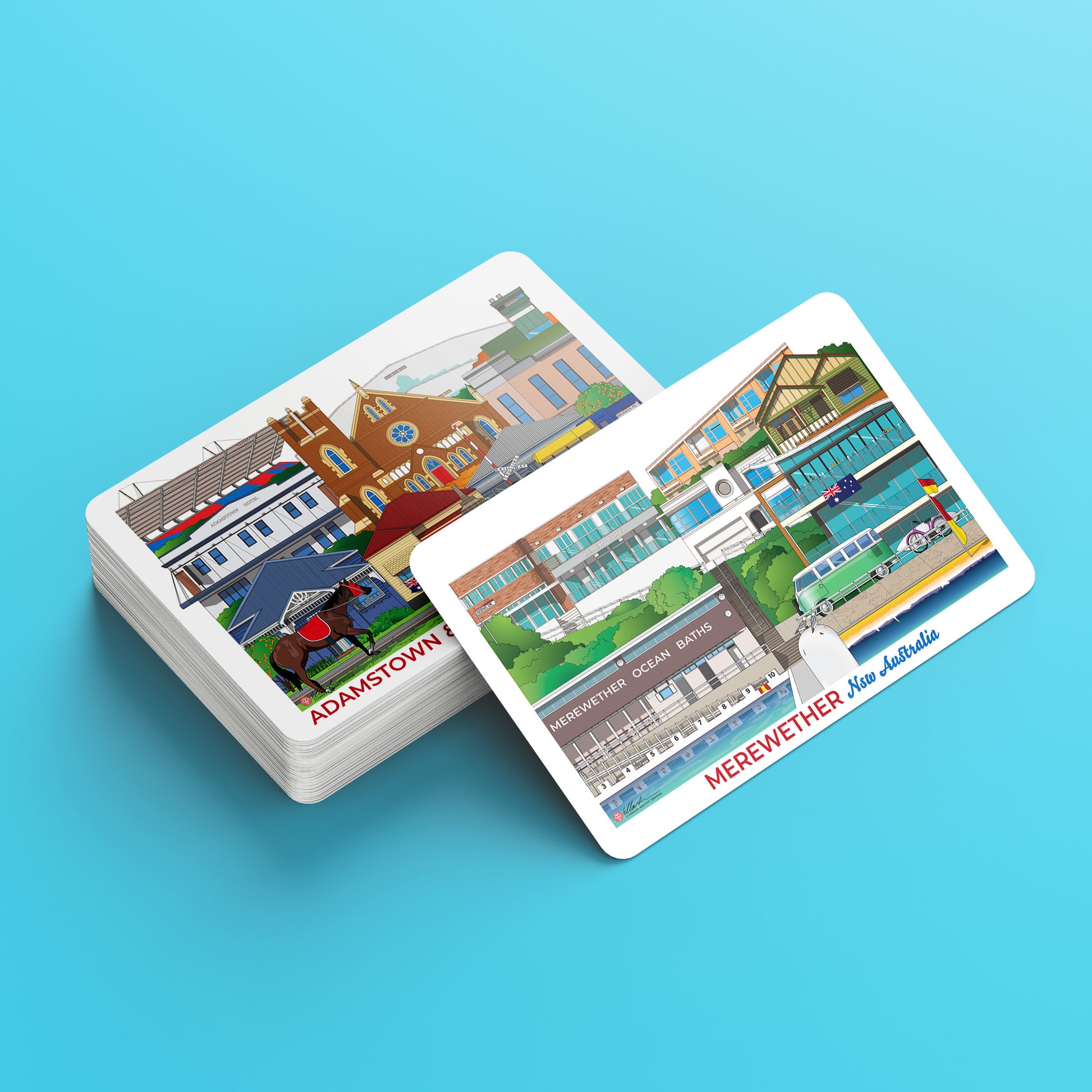 Newcastle Australia Playing Card Pack Deck of Cards Merewether, Adamstown