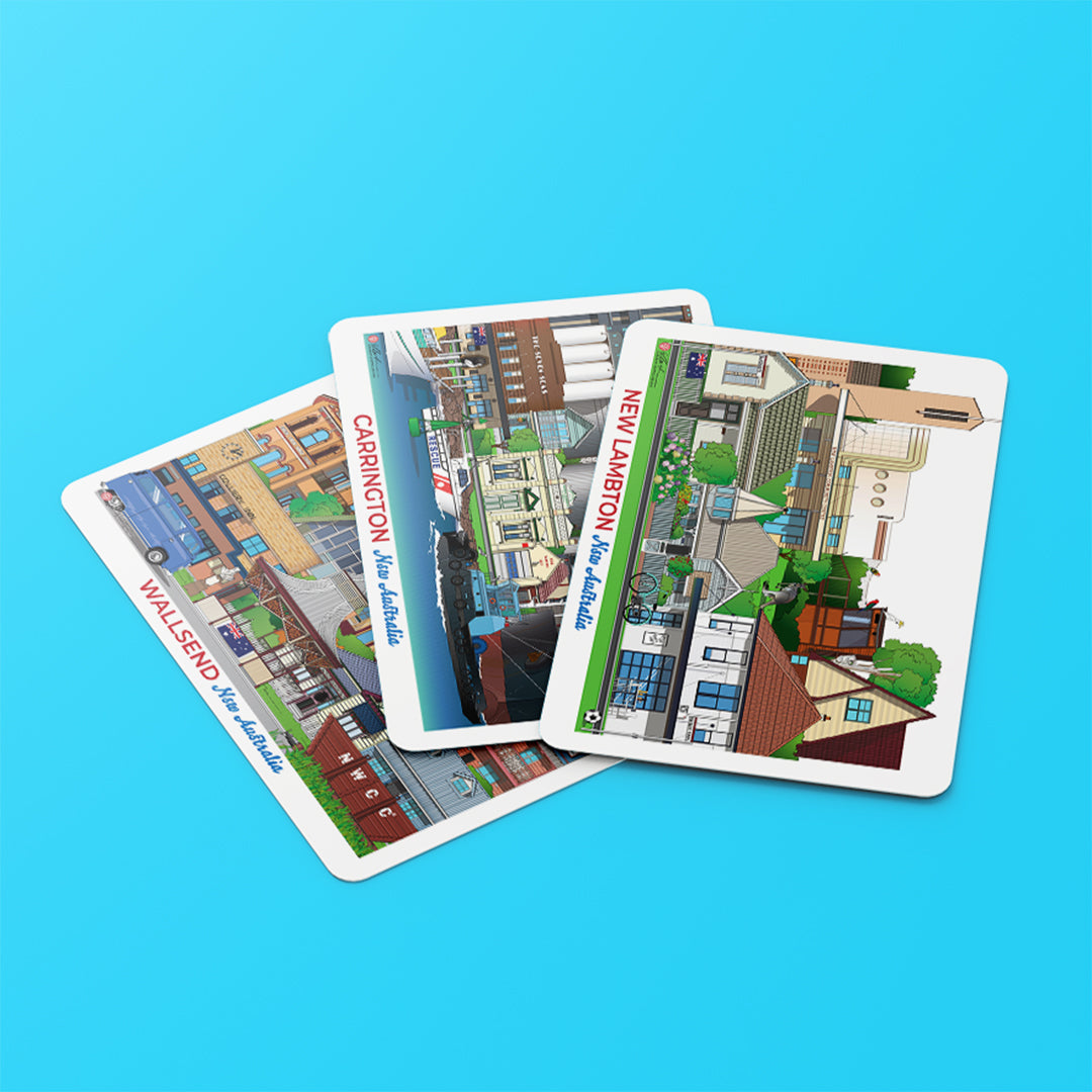 Newcastle Australia Playing Card Pack Deck of Cards Carrington, New Lambton, Wallsend