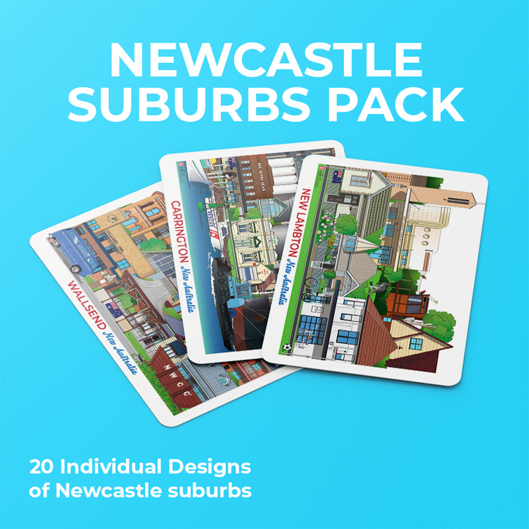 Newcastle Australia Playing Card Pack Deck of Cards Merewether, Adamstown 20 different designs