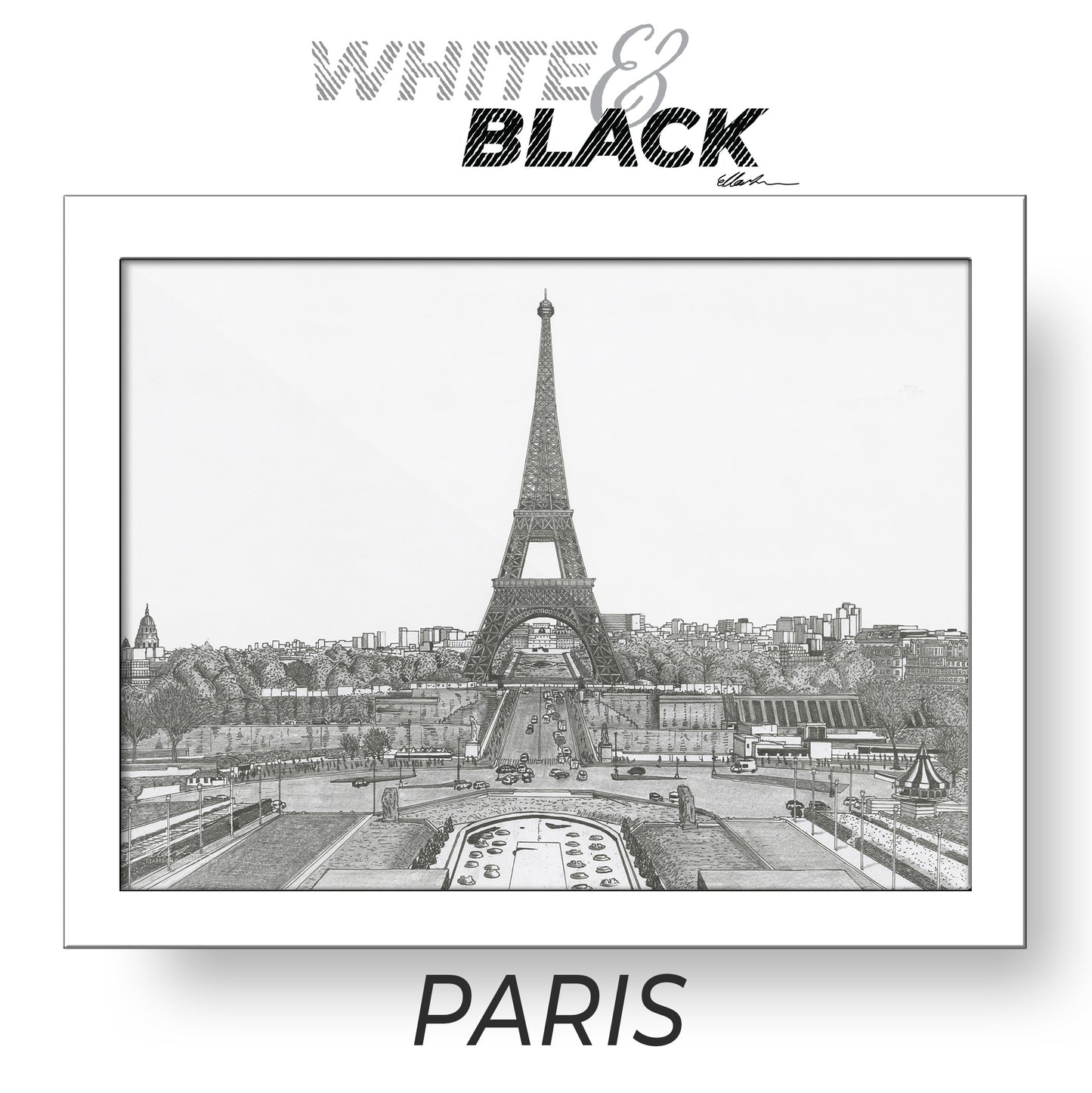 PARIS France White & Black