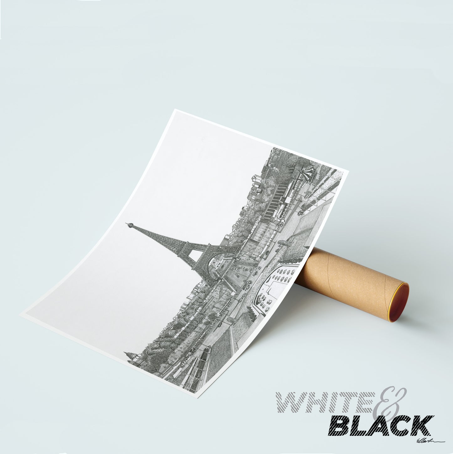 PARIS France White & Black