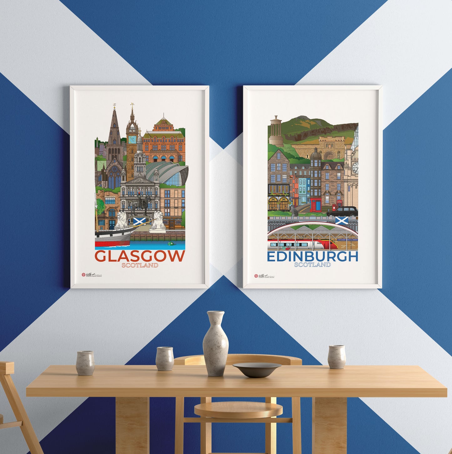 Scottish Collection of illustrations. Glasgow and Edinburgh