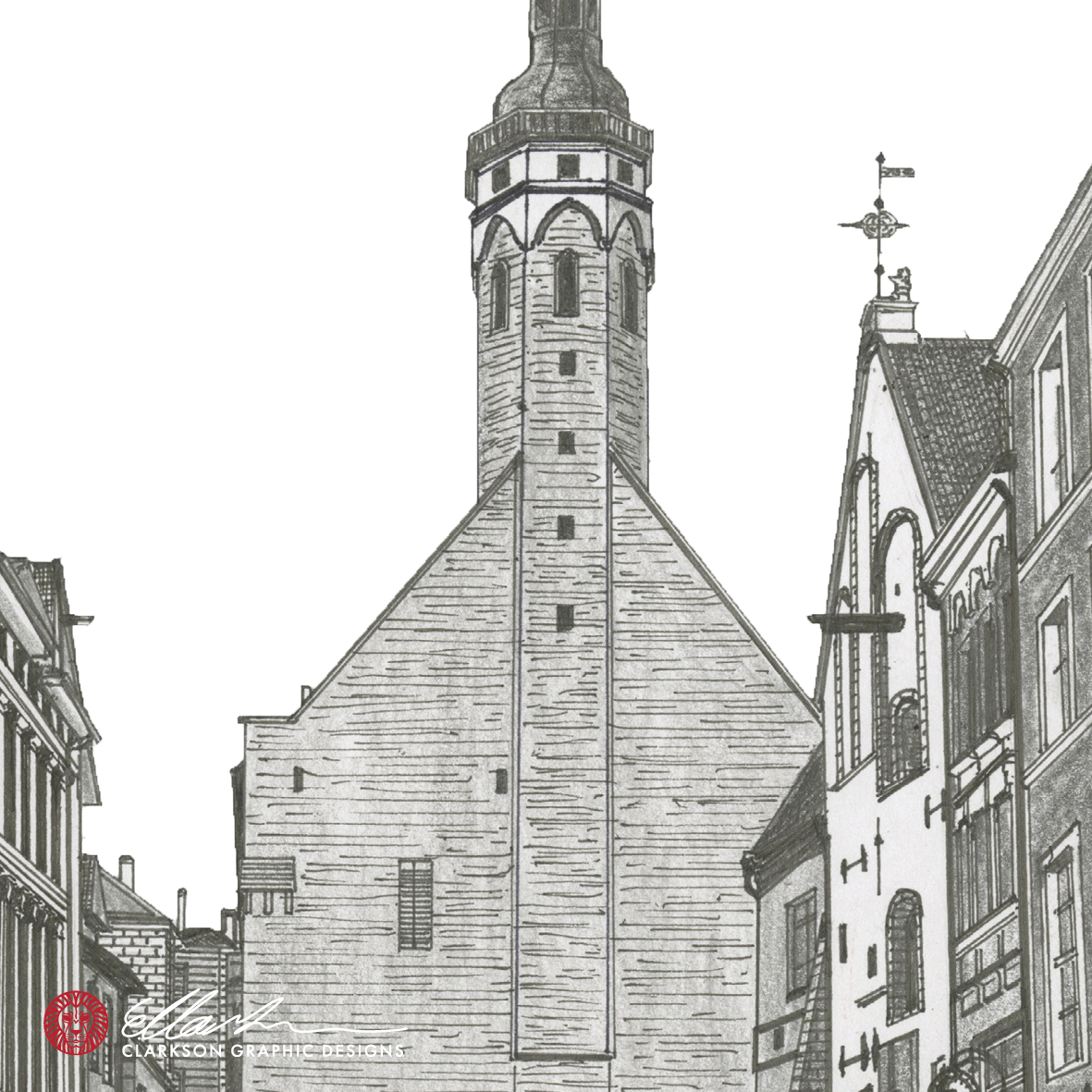 TALLINN Estonia White & Black