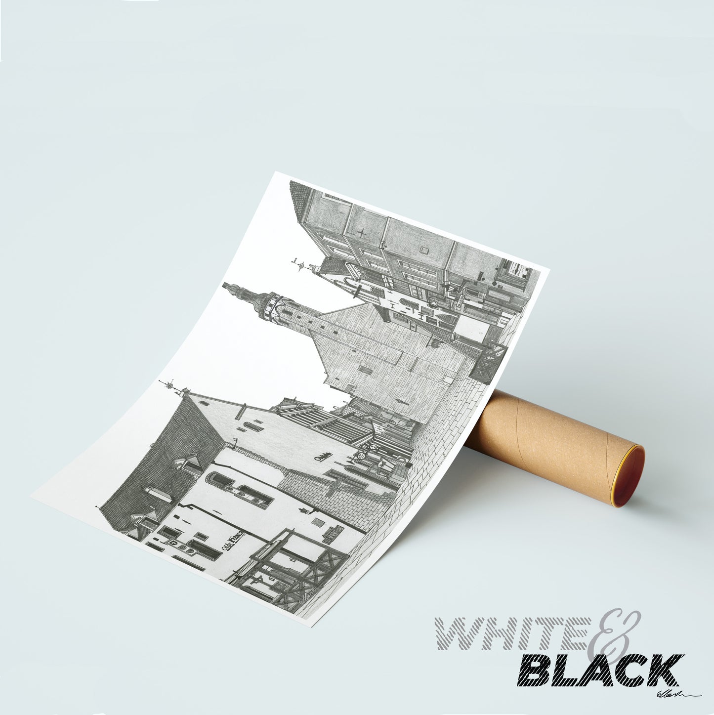 TALLINN Estonia White & Black