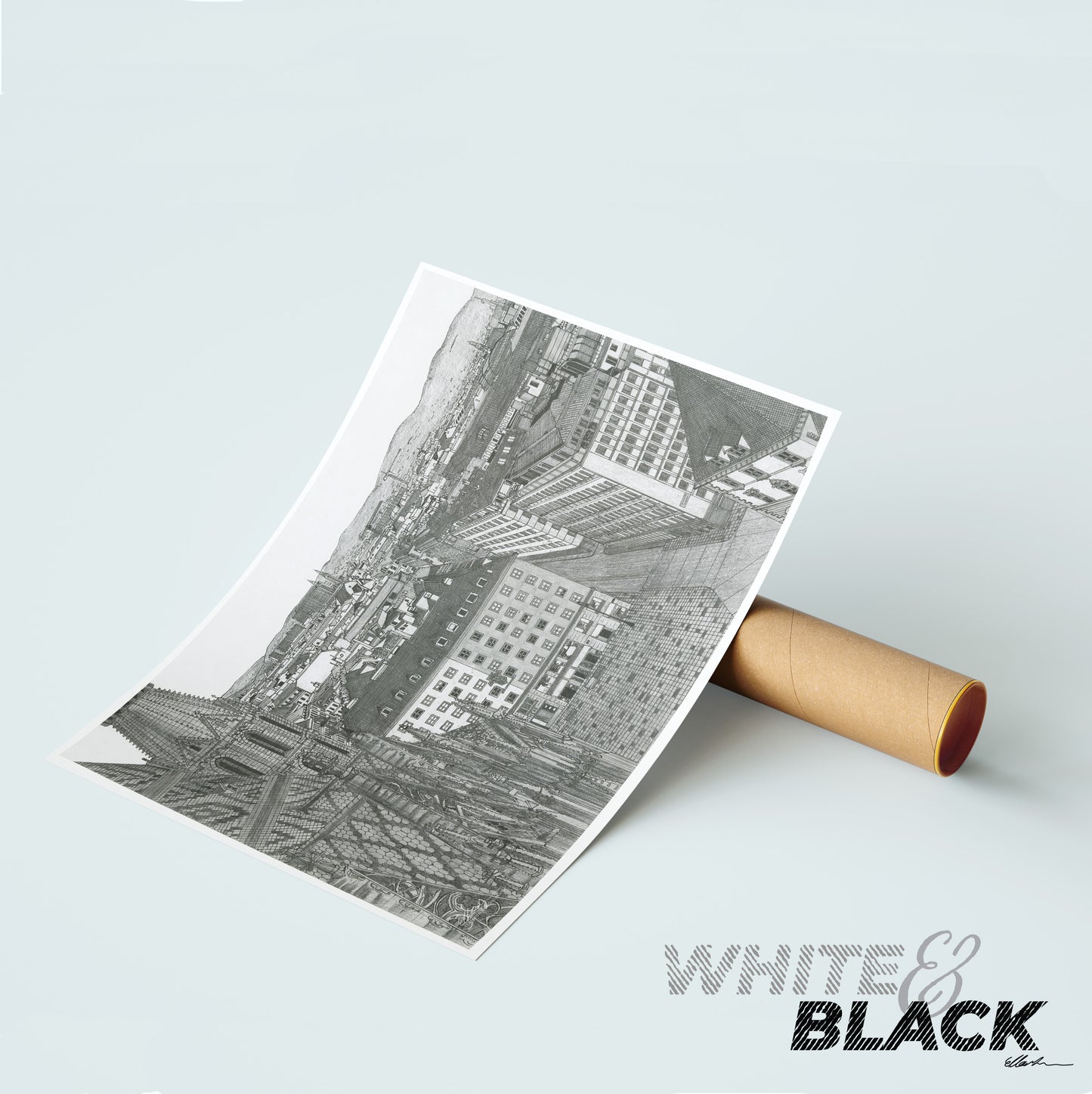 VIENNA Austria White & Black