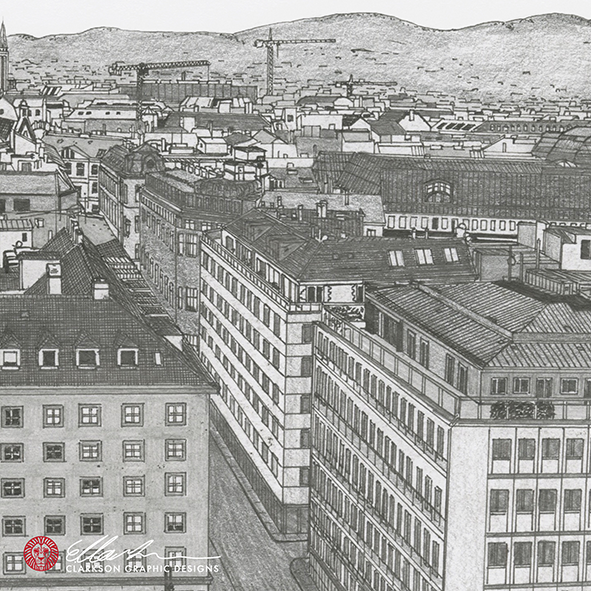 VIENNA Austria White & Black