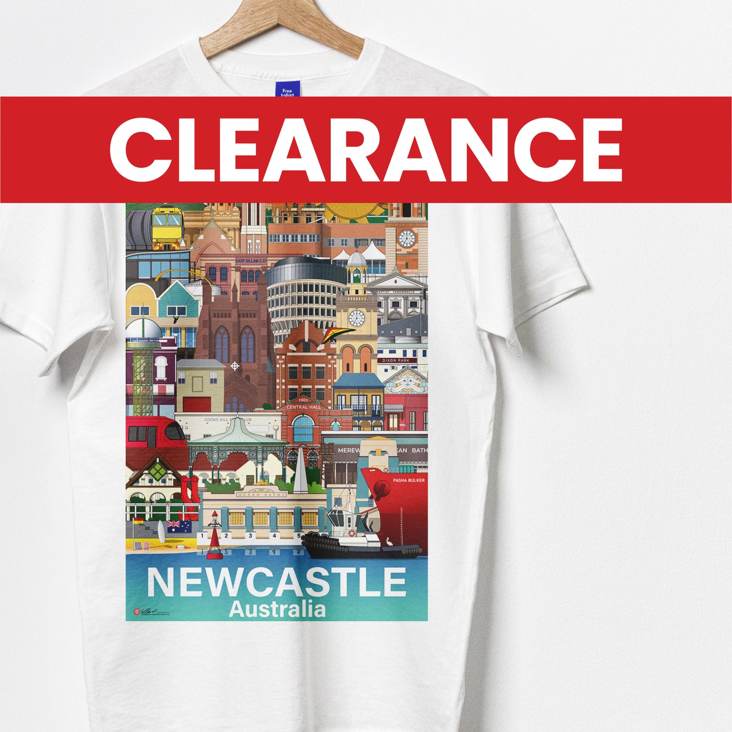 NEWCASTLE T-SHIRT MEN WHITE
