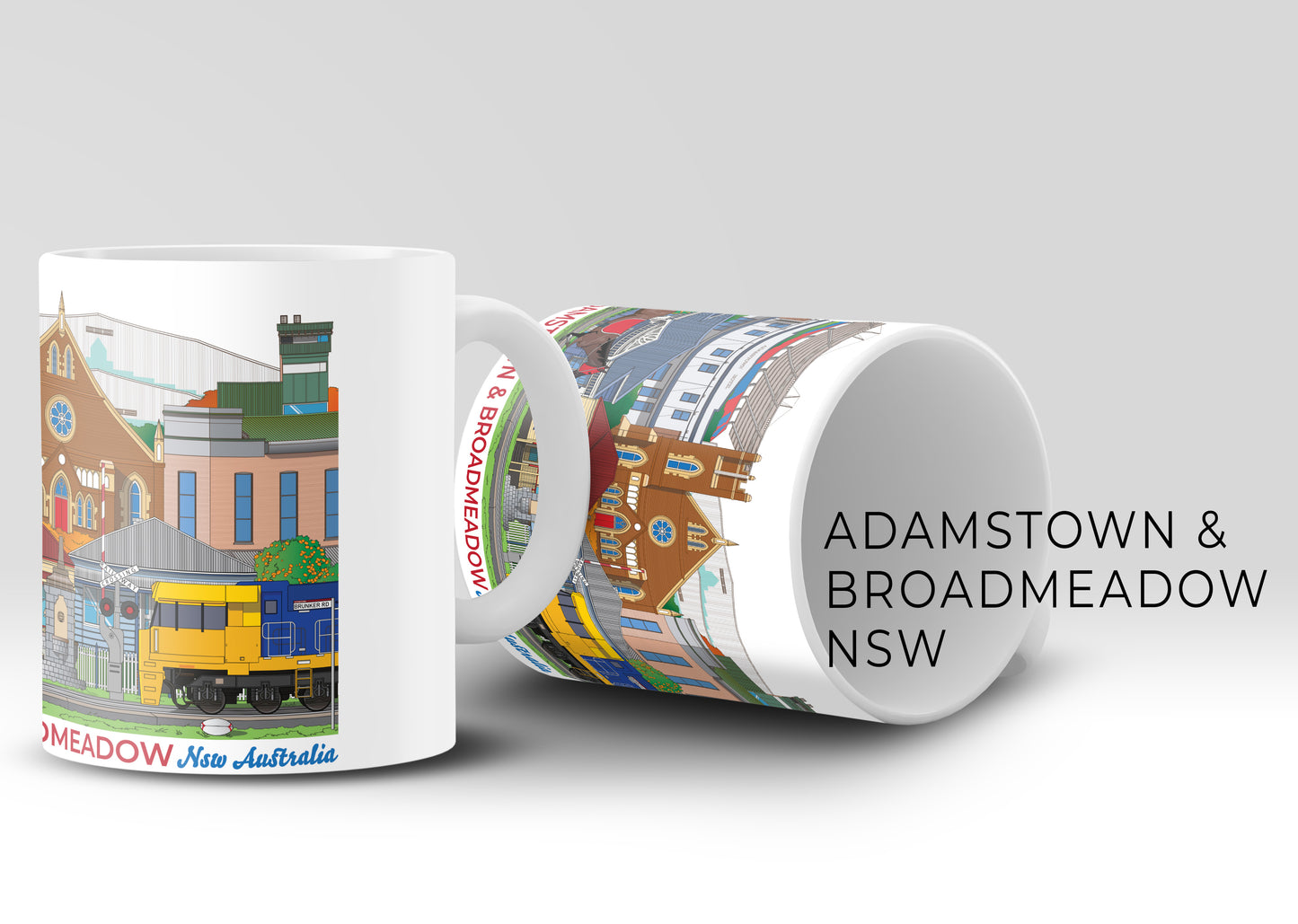 ADAMSTOWN & BROADMEADOW NSW MUG