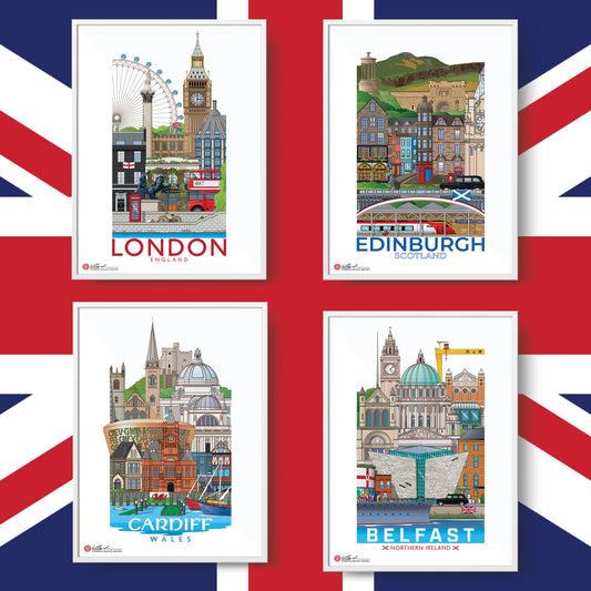 CAPITALS OF THE UK SET
