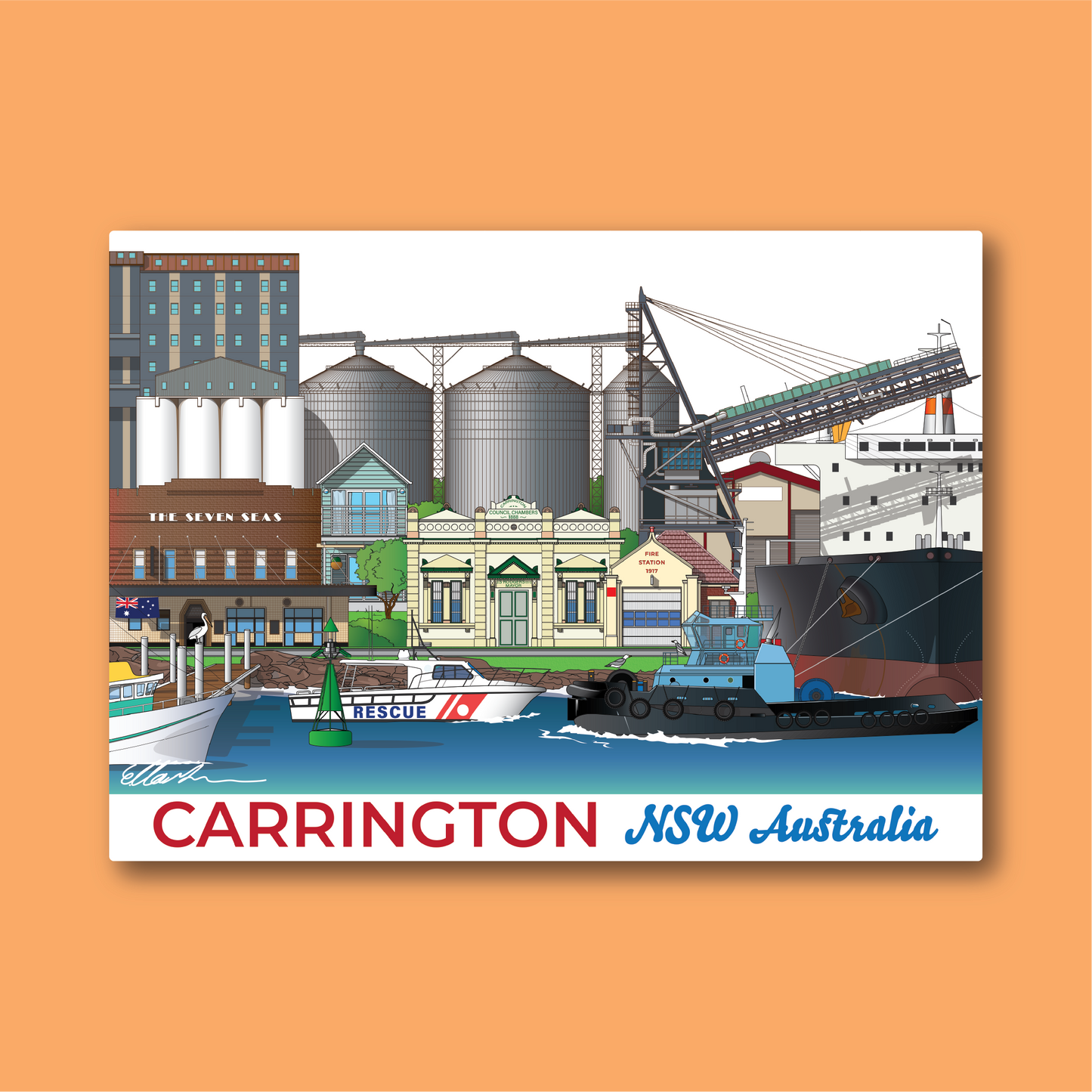 CARRINGTON NSW Australia MAGNET
