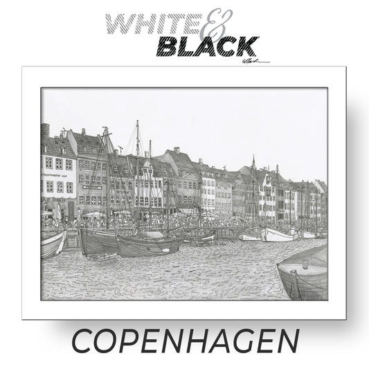 COPENHAGEN Denmark White & Black