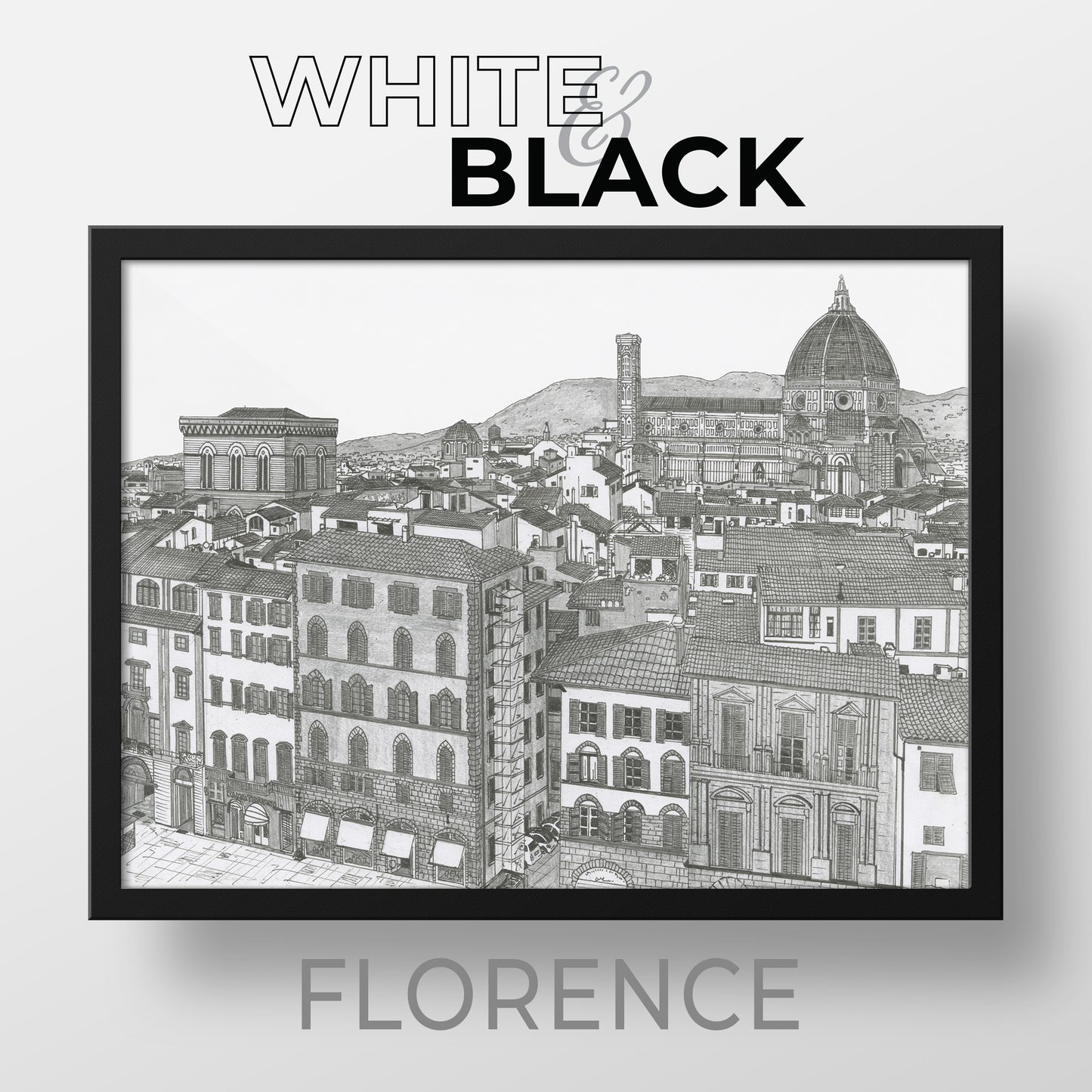 FLORENCE Italy White & Black