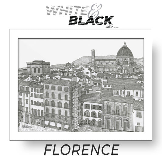 FLORENCE Italy White & Black