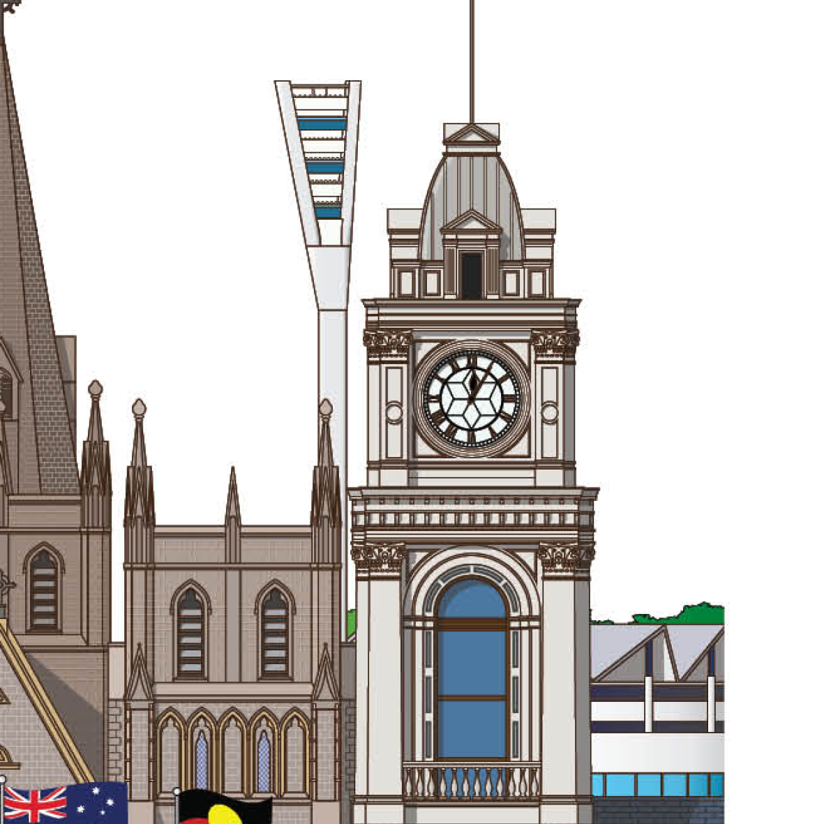 Geelong Australia artwork print souvenir worldscape collective expanded 2
