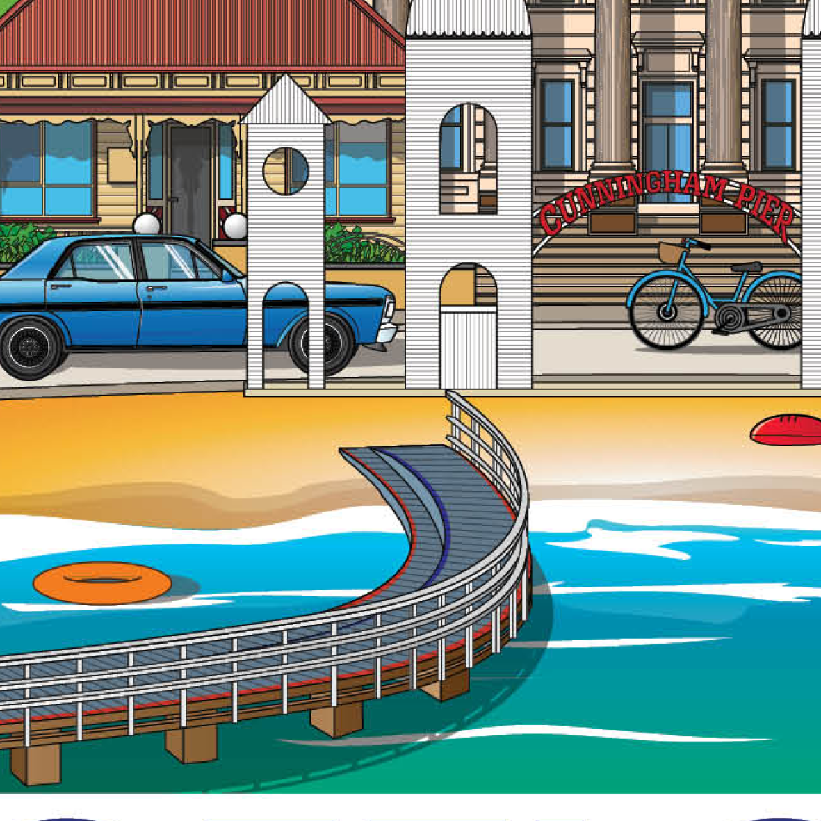Geelong Australia artwork print souvenir worldscape collective expanded 3