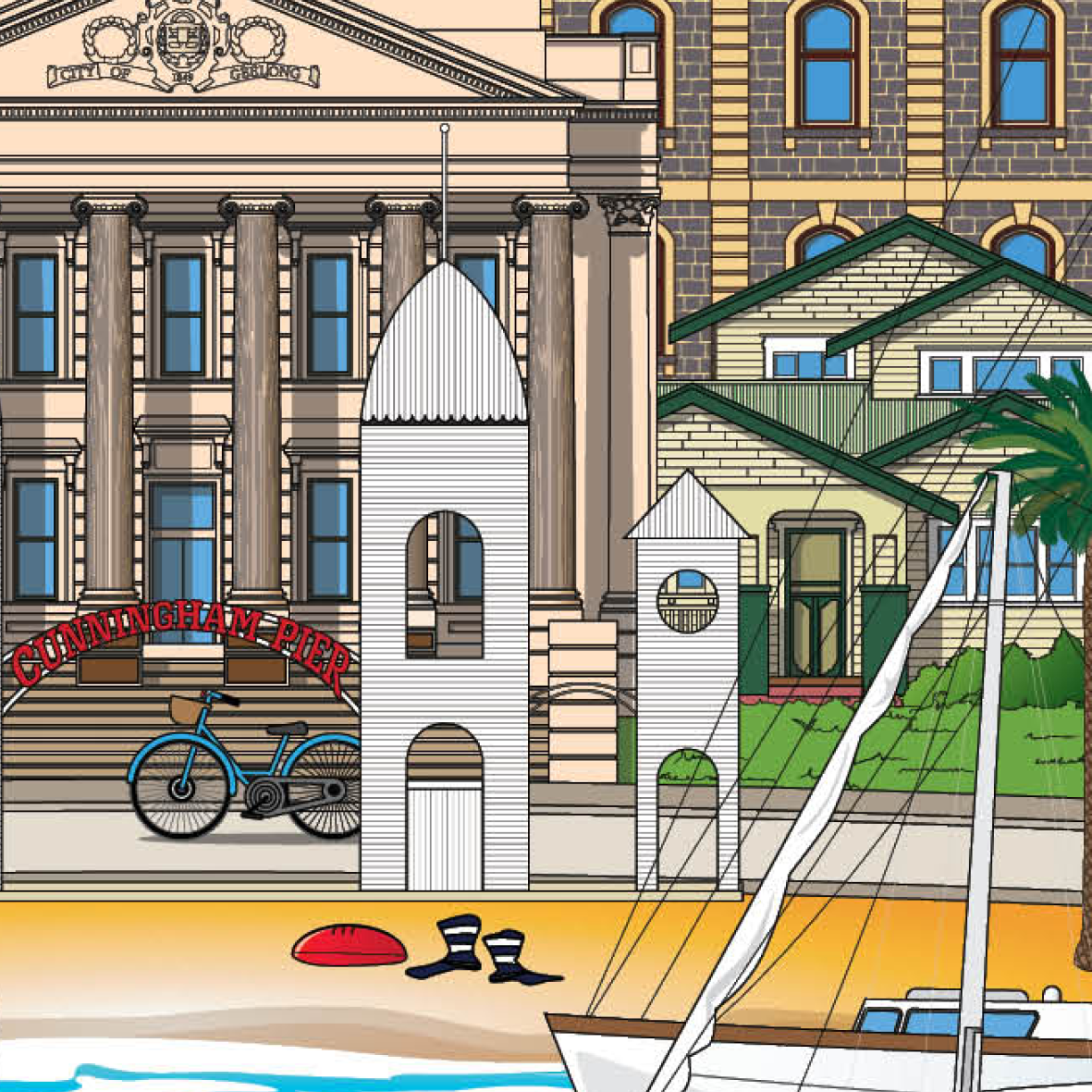 Geelong Australia artwork print souvenir worldscape collective expanded 4