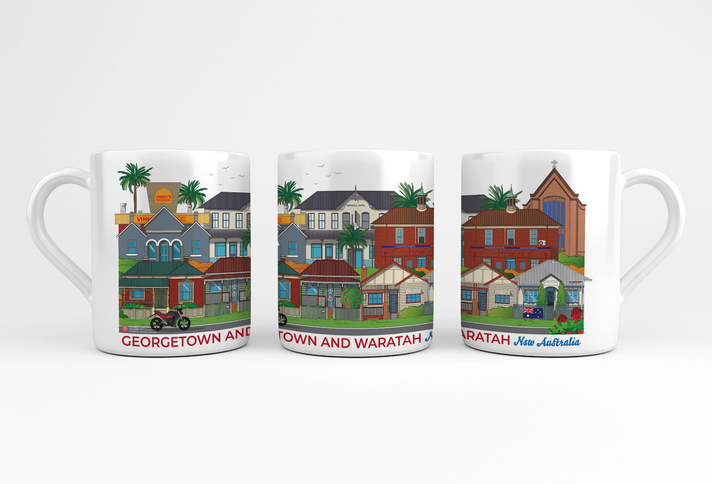 GEORGETOWN & WARATAH NSW MUG