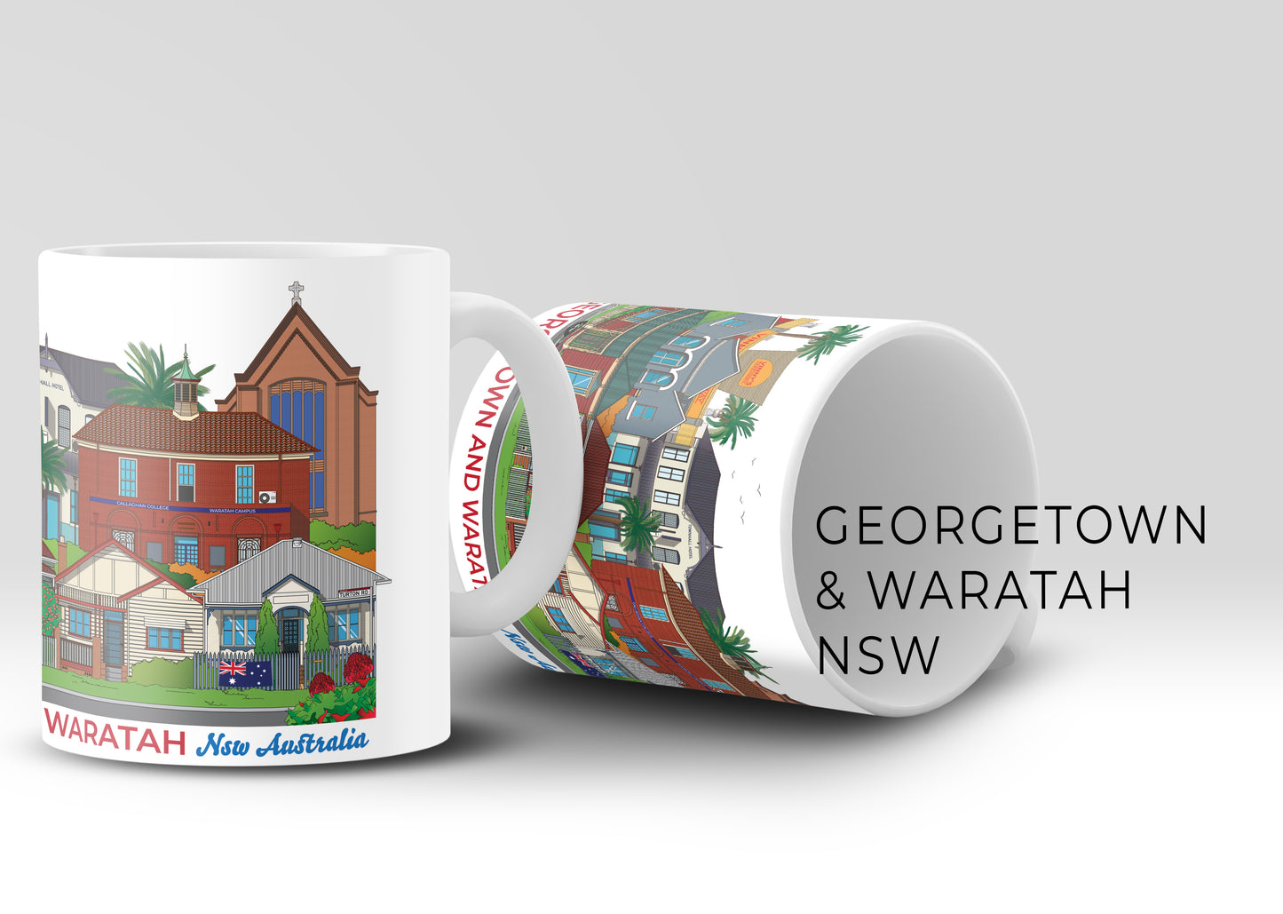 GEORGETOWN & WARATAH NSW MUG