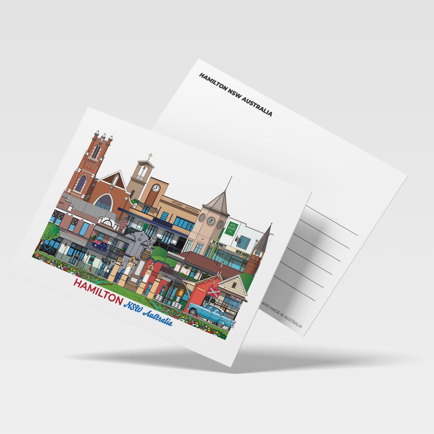 NEWCASTLE SUBURBS POSTCARDS