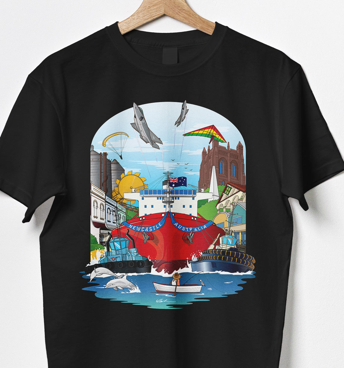 NEWCASTLE HARBOUR T-SHIRT UNISEX