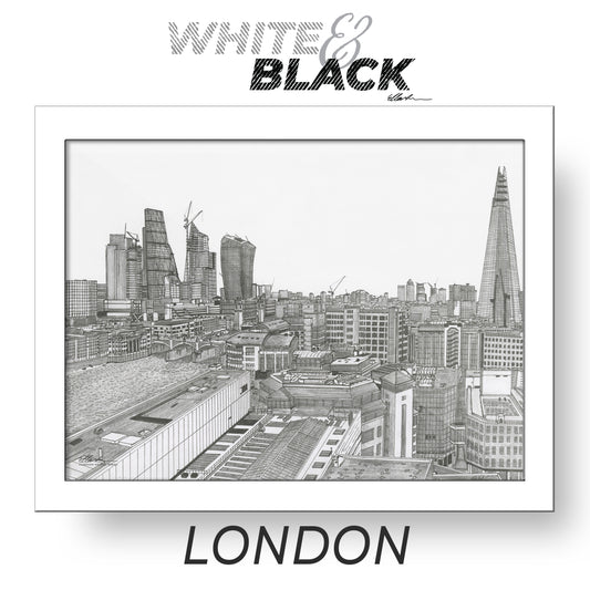 LONDON England White & Black