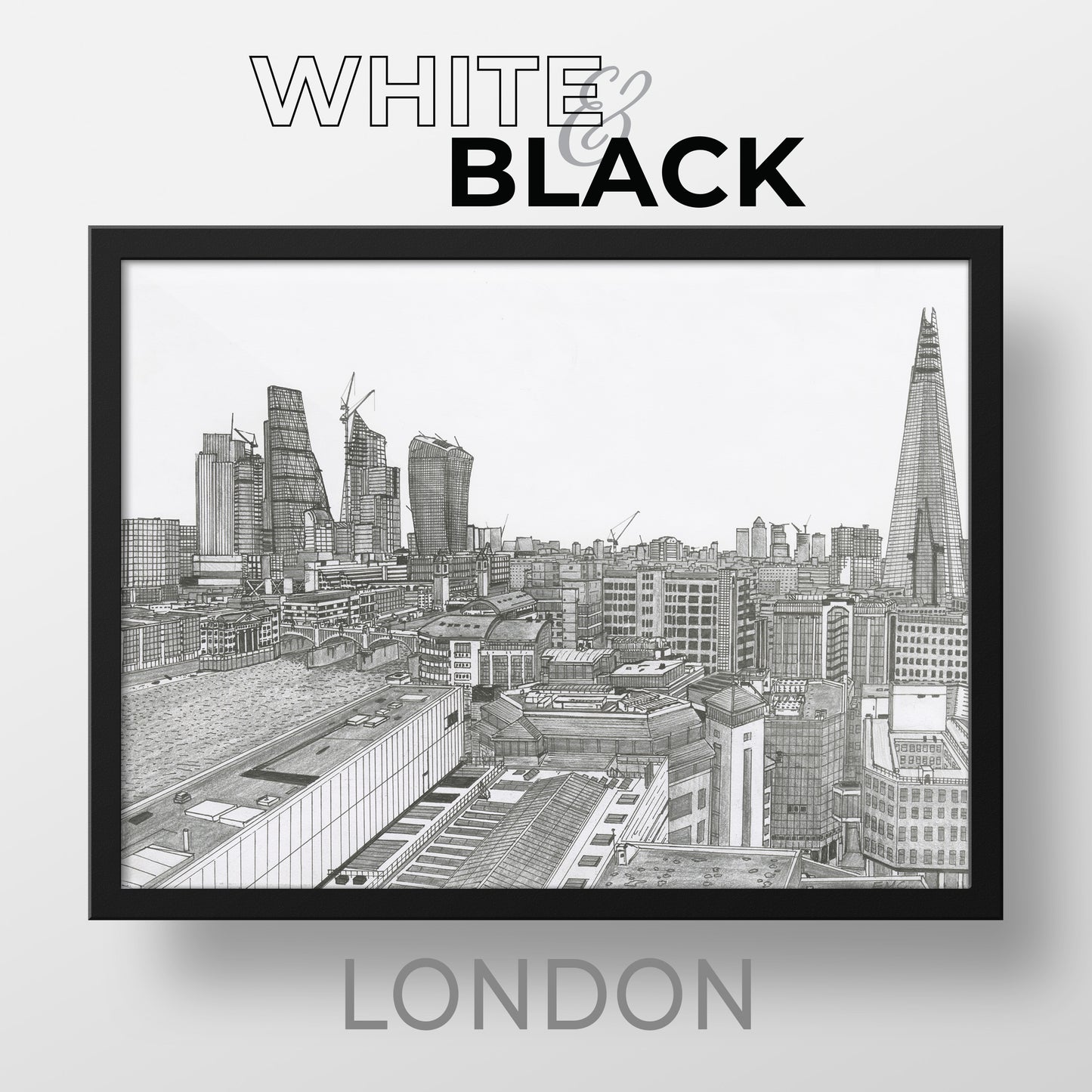 LONDON England White & Black