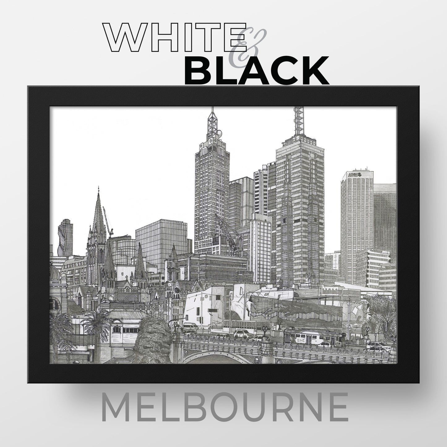 MELBOURNE Australia White & Black