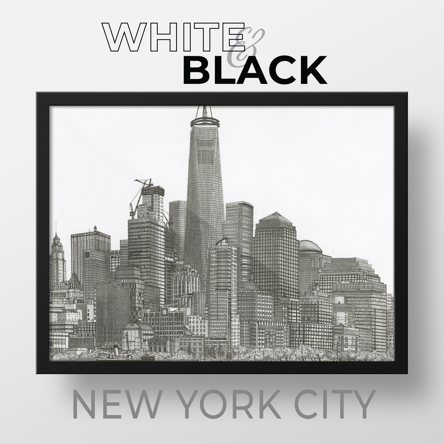 NEW YORK CITY USA White & Black