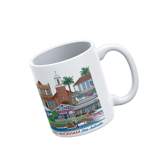TIGHES HILL AND WICKHAM NSW MUG